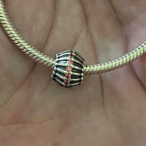 Authentic Pandora Show Stopper With Pink CZ Charm